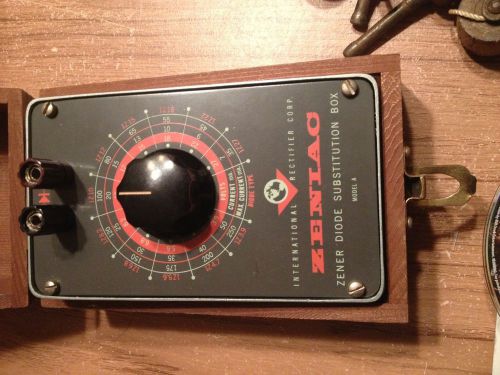 INTERNATIONAL RECTIFER ZENIAC ZENER DIODE SUBSTITUTION WOOD BOX MODEL A