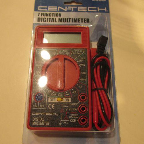 New Digital Multimeter 7 Function by Cen-Tech DC AC Voltage Battery Test Equipm