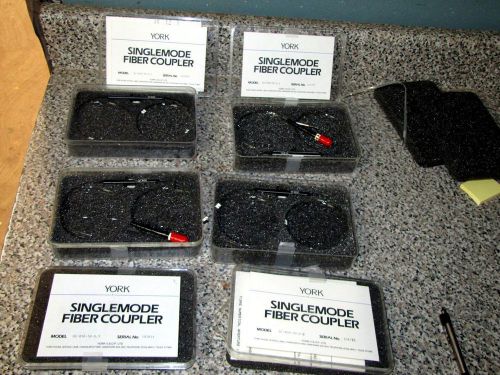 ++  YORK SINGLEMODE FIBER COUPLER SC-830-50-.0.5 LOT OF FOUR