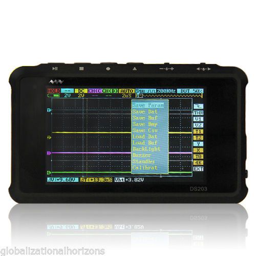 Mini 4 Channel ARM DSO203 Quad USB Digital Storage Oscilloscope Pocket DSO