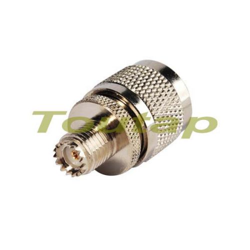 Mini uhf female jack to uhf pl-259 male plug rf straight adapter coax connector for sale