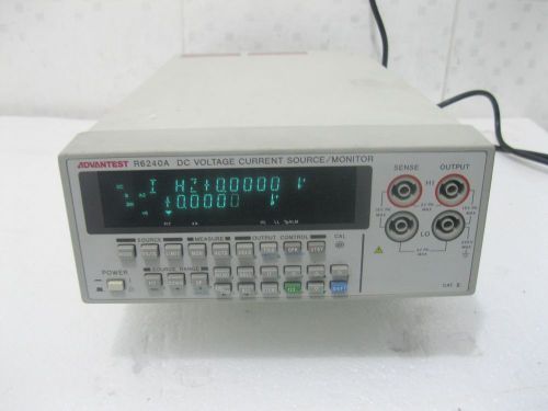 ADVANTEST R6240A 15V 4A VOLTAGE CURRENT SOURCE MONITOR METER