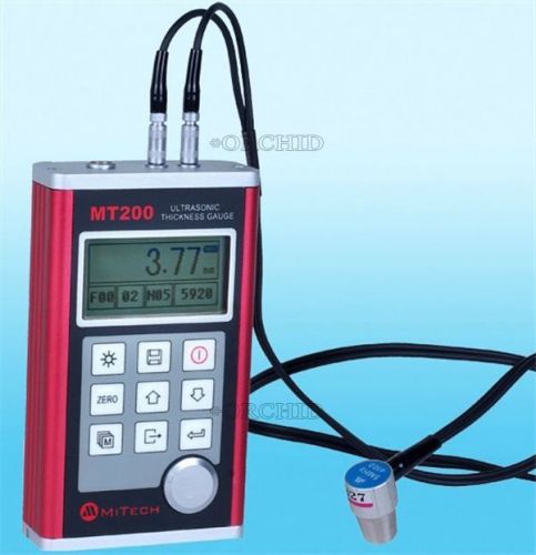 TESTERS ULTRASONIC WALL THICKNESS GAUGES TESTER PROBE METER RS232 MT-200 METERS