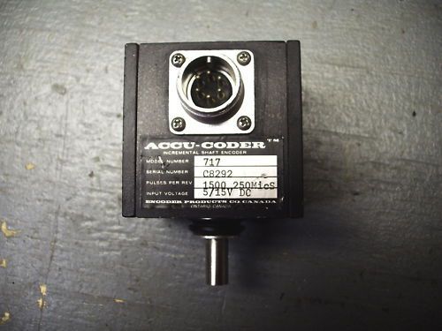 ACCU-CODER 717 INCREMENTAL SHAFT ENCODER C8292 QUANTITY