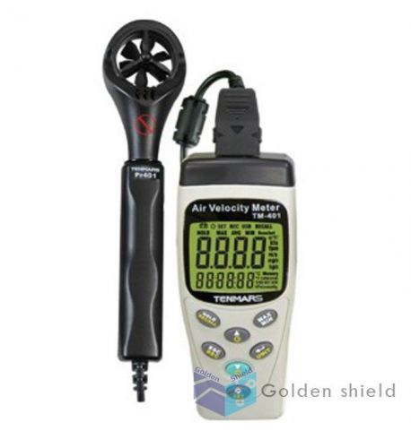 TENMARS TM-404 Air Velocity Meter Airspeed Anemoscope Anemometer -20~60?C