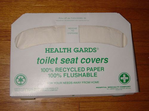 New 12 Pkgs Health Gard Toilet Seat Covers Bathroom Restroom Dispenser Refill