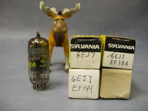 6EJ7 / EF184 Vacuum Tubes   Lot of 4  Magnavox / Sylvania