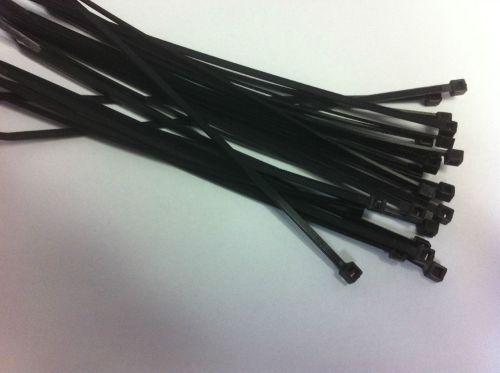 Black Nylon Ties 6in long YJ149 (24 pcs)