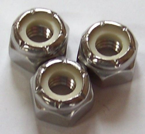 25 Qty-NC 18-8 Stainless Steel..Nylon Insert Lock Nuts 3/8-16(13245)