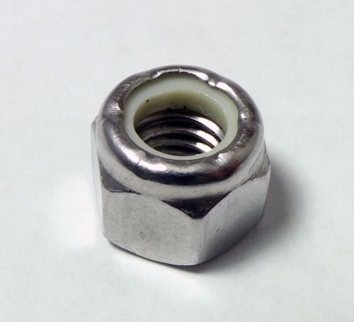 (CS-800-036) (50 Qty) Nylock Hex Locknut 3/8-16 Stainless Steel