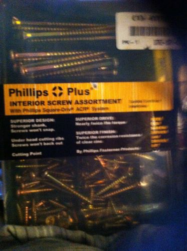 XMAS SALE FreeShip PhIllips Plus Screw Assortment Kit Square Driv Act bit System