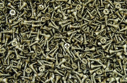 (3500) phillips flat head 6 x 1/2 wood particle board screw plain #6 unplated for sale
