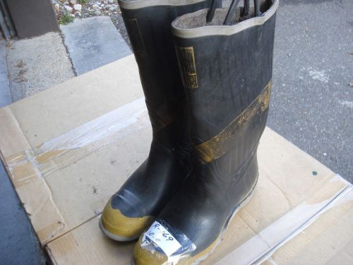 SIREN Firefighter Turn Out Gear Rubber Boots Steel Toe 10.0...R-169