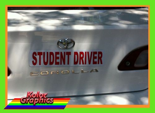 STUDENT DRIVER Magnetic signs 4 Car Truck Instructor