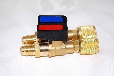 Manifold/Port Flow Control Isolation Valve Adapter 1/4&#034;29980 Straight HVAC Tool