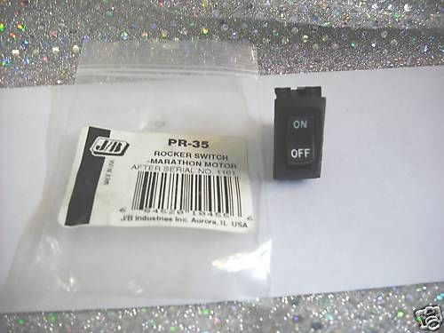 Jb vacuum pump rocker switch marathon motor #pr-35 for sale