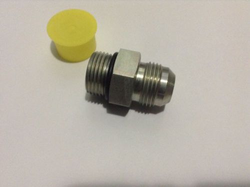 Hydraulic fitting adapter. *6 PIECES*. -8 JIC male X -10 Oring boss male union