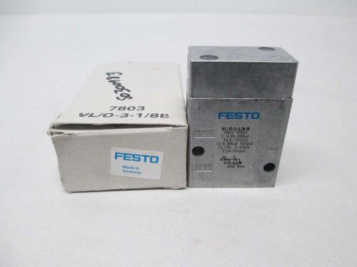 NEW FESTO VL-O-3-1/8-B 1/8IN NPT PNEUMATIC VALVE BODY MANIFOLD D376060