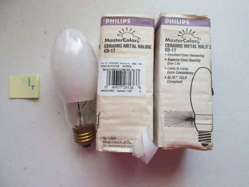 LOT OF 2 NEW PHILIPS CERAMIC METAL HALIDE ED-17 MHC100/C/U/M/4K (285-2)