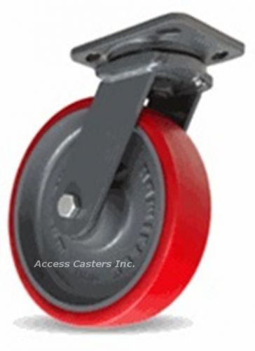 S-wh-8trb 8&#034; x 2&#034; hamilton swivel plate caster, ultralast on cast iron wheel for sale