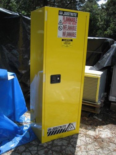 Justrite Flammable liquid 22gl. Yellow Cabinet - Brand New!!