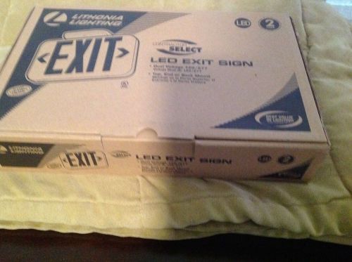 *NEW*  Lithonia Lighting EXR-EL-M6 Red LED Exit Sign 13M595