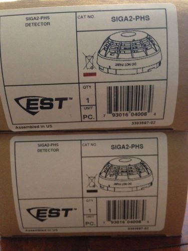 NEW EDWARDS EST SIGA2-PHS INTELLIGENT PHOTO/HEAT SMOKE DETECTOR