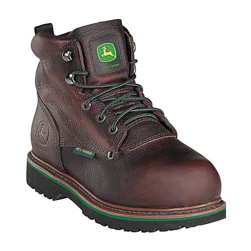 Work boots, stl, met grd, mn, 11, brn, 1pr jd6373 11m for sale