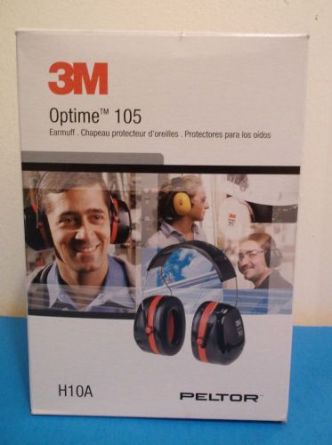 3M Peltor Optime 105 H10A Earmuffs Hearing Protection GUN RANGE 30 Decibels L@@K