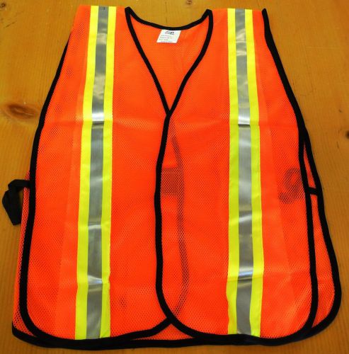 OK-1 Safety Model OK-OV3 Hi-Vis Reflective Triple Tape Open Mesh Vest, BRAND NEW