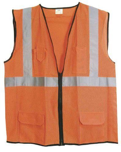 NEW SAS Safety 692-2213 ANSI Class-2 Surveyors Vest  Orange  XXXX-Large