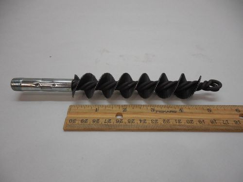 1&#034; DIA. FLAT WIRE SPIRAL BRUSH 1/4&#034; NPT 5850100 NEW MACHINIST HAND TOOLS