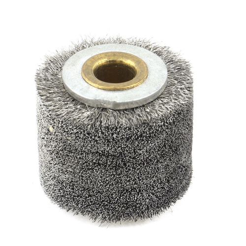 1.4&#034; Diameter Cylinder Polishing Wheel Sanding Tool Silver Tone for Metal