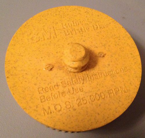 3M Roloc Yellow Bristle Disc 2&#034; Inch 80 Grit Scotch Brite Made In USA