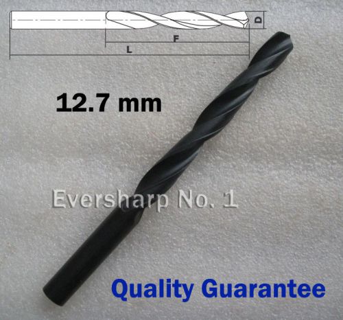 Lot New 1 pcs Straight Shank HSS Rolled Twist Drill Bits Dia 12.7 mm(.5000&#034;)