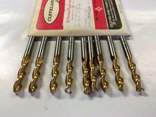 Cleveland 16013 2165tn  17/64&#034; screw machine length parabolic drills lot of  9 for sale