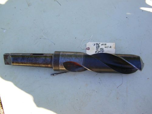 ATM - USA - 3 7/16&#034; - MACHINIST DRILL BIT- HS - 24&#034; OAL, 12&#034; LOC. 6 M/T, USED