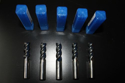 5 Niagara 1/2&#034; Carbide Endmills NEW!