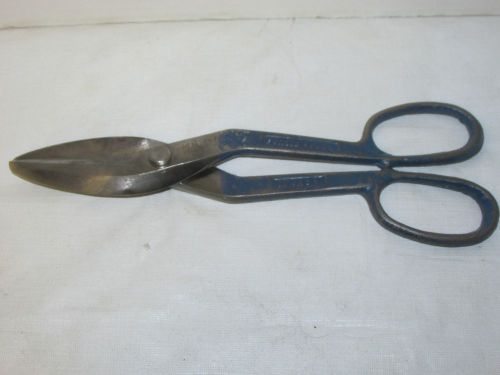 Vintage Blue Bird Shears Tin Snips No. No. 010 10&#034; Long LQQK!