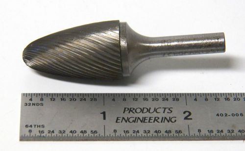 SGS 3/4&#034; Carbide Rotary Burr File Single Cut Tree American Made