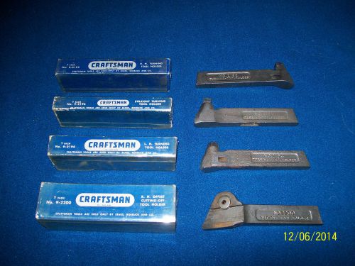 4 Piece Set - Craftsman Lathe Tool Holders 2192, 2194, 2196, 2200