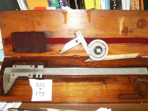 starrett 14&#034; master vernier and vernier protractor set