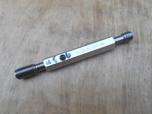 7/16 - 20 unf-3b thread plug gage , go , no go , master gage co. for sale