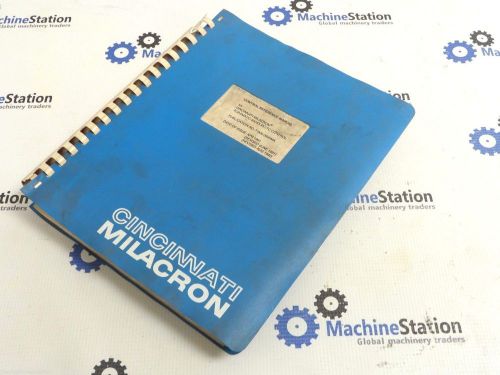 CONTROL REFERENCE MANUAL FOR CINCINNATI MILACRON ACRAMATIC 850SX MC/TC CONTROL