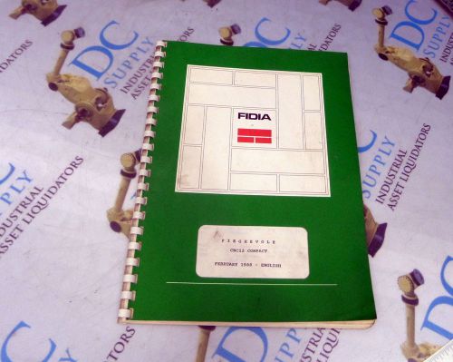 FIDIA CNC12 COMPACT USERS MANUAL