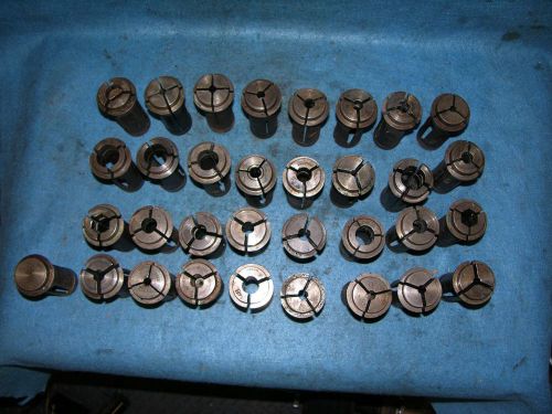 BROWN &amp; SHARP # 22 type SPRING STEEL COLLETS SCREW MACHINE COLLETS