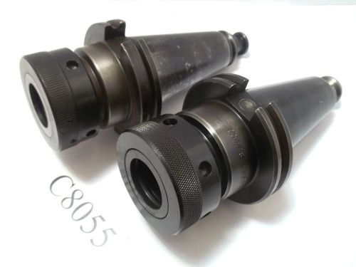 2 pc set cat45 tg100 collet chuck cat 45 tg 100 lot c8055 for sale