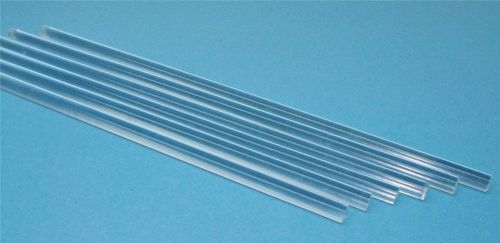 6 Pc Clear Acrylic Plexiglass Extruded Rod 3/8&#034; x 12&#034; FREE SHIPPING