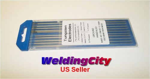 5 Ceriated (Grey) &amp; 5 Lanthanated (Blue) 3/32x7 TIG Tungsten Rods (U.S. Seller)