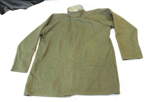 Olive Green Sager Glove Corp. Welding Steel 100% Wool Blanket Styl Jacket L VGC